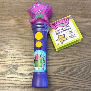 Barneys New York Purple and Yellow Sing-Along Microphone